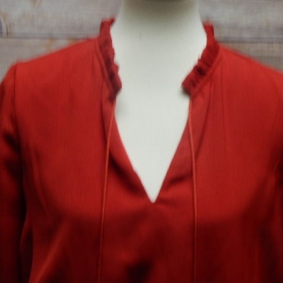 City Triangles Ruffle Neck and Sleeve NWT - Picture 3 of 8